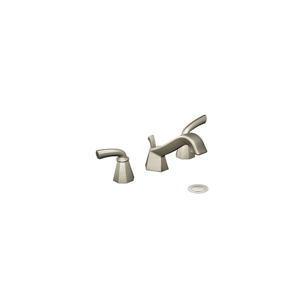 Brushed Nickel Two-Handle Bathroom Faucet